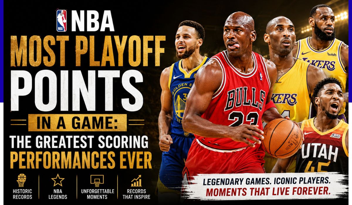 nba most playoff points in a game​