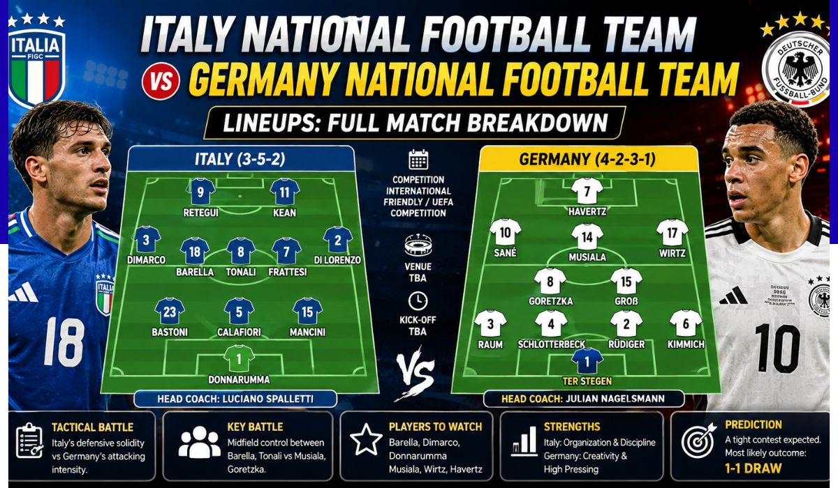 italy national football team vs germany national football team lineups